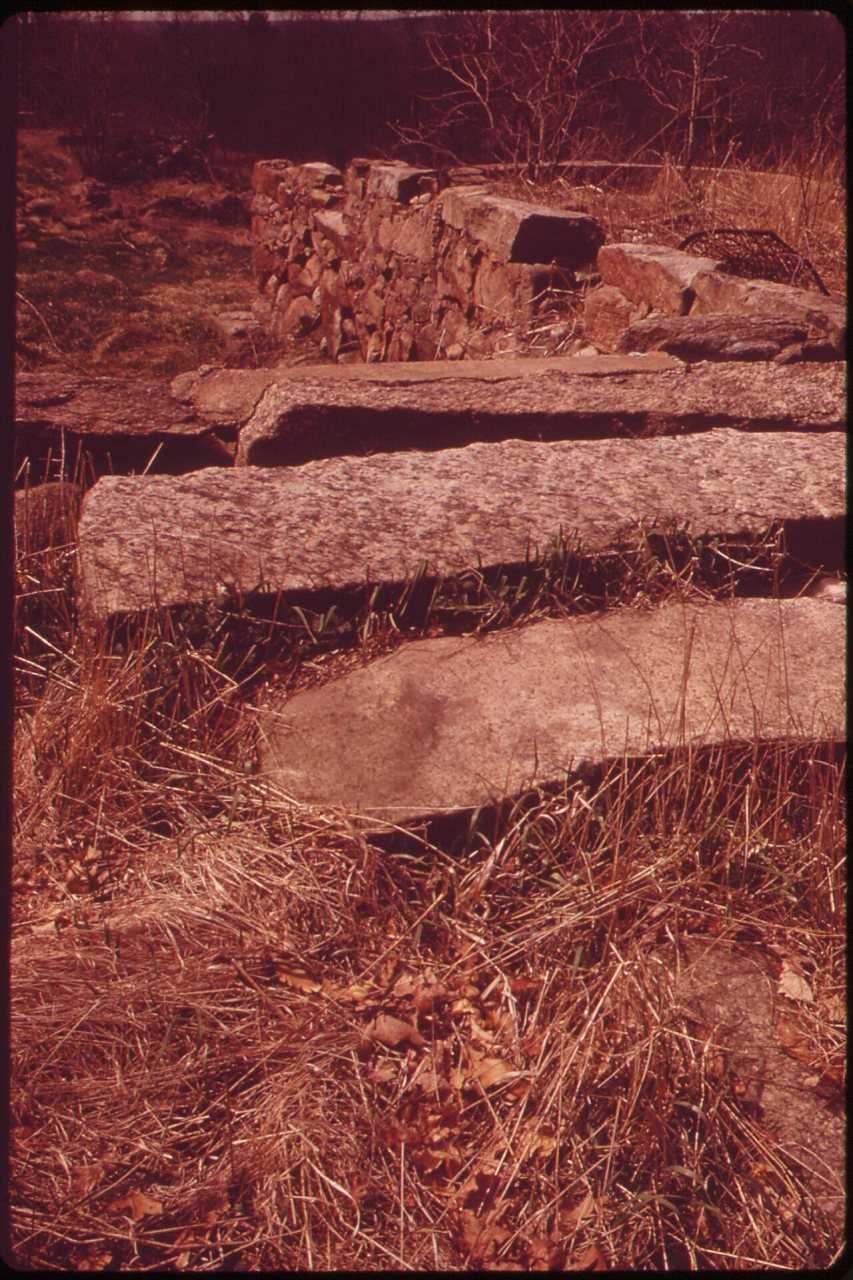 STONE BARN FOUNDATION--ALL THAT REMAINS OF AN ABANDONED FARM IN