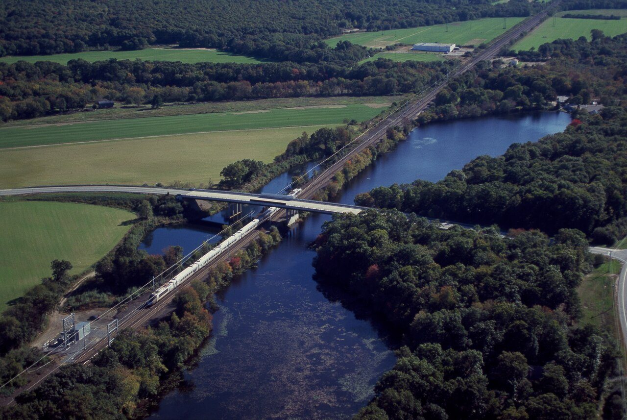 Test run of the high-speed Amtrak Acela train in New England before putting it into service