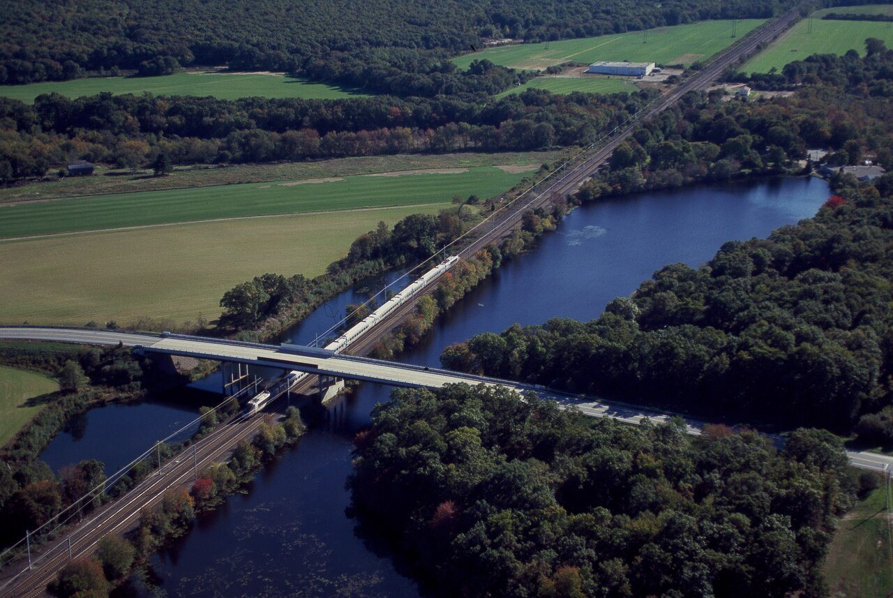 Test run of the high-speed Amtrak Acela train in New England before putting it into service