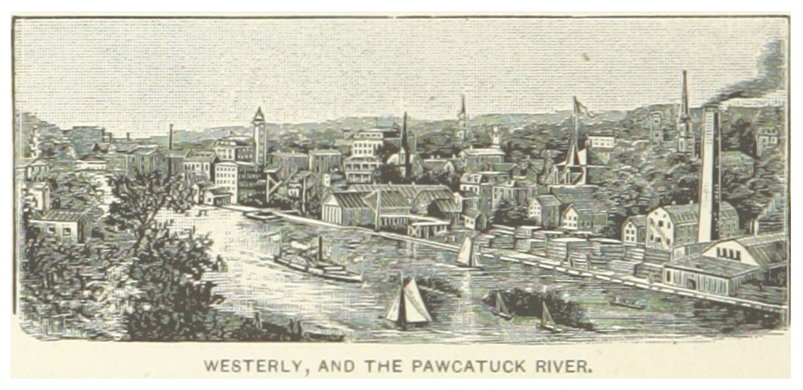 US-RI(1891) p770 WESTERLY, THE PAWCATUCK RIVER