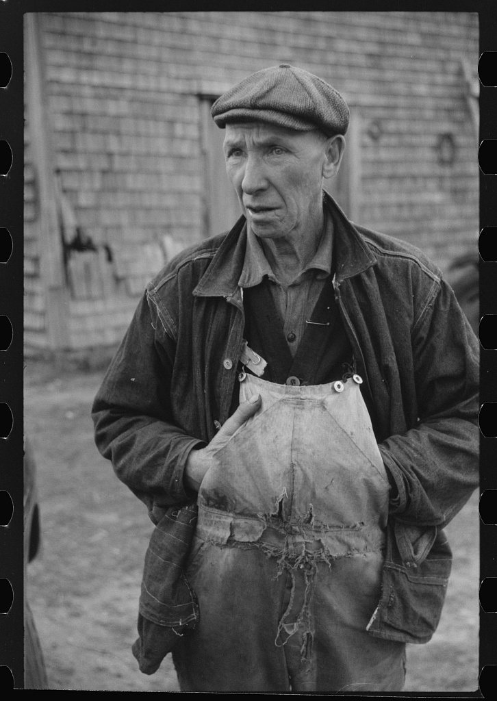 Mr. Joseph Oulette, French-Canadian FSA (Farm Security Administration) client. Tiverton, Rhode Island