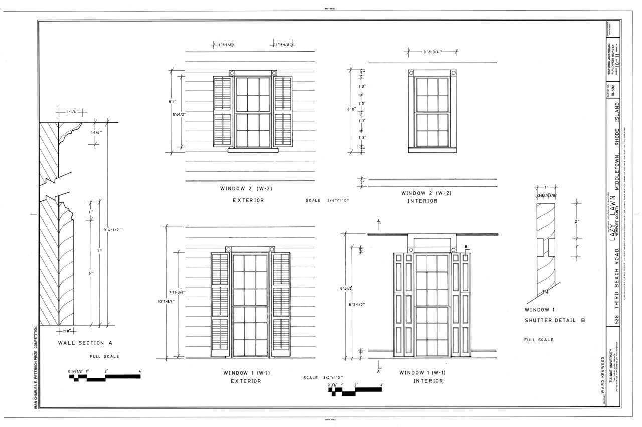 HABS RI,3-MIDTO,4- (sheet 10 of 11) - Lazy Lawn, 528 Third Beach Road