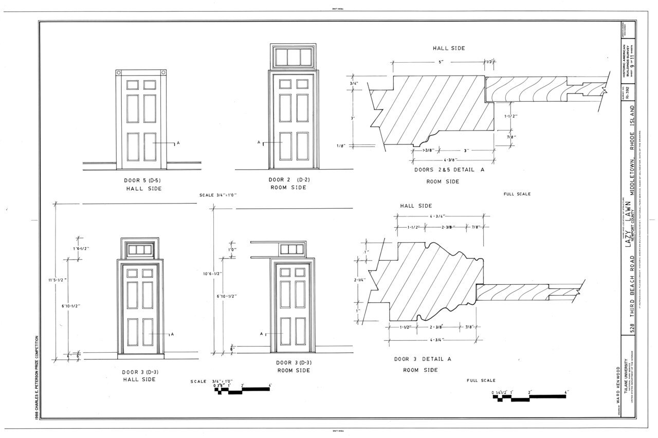 HABS RI,3-MIDTO,4- (sheet 9 of 11) - Lazy Lawn, 528 Third Beach Road