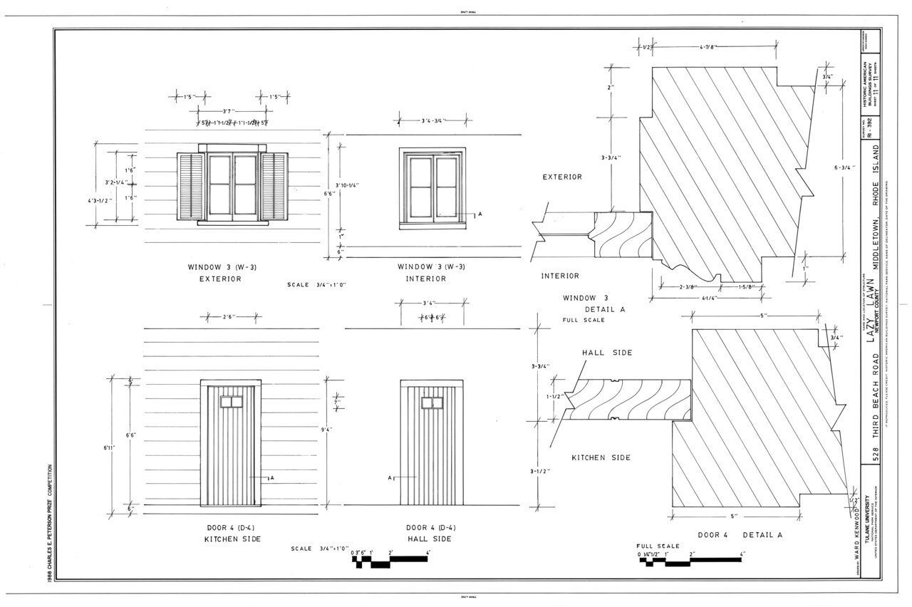 HABS RI,3-MIDTO,4- (sheet 11 of 11) - Lazy Lawn, 528 Third Beach Road