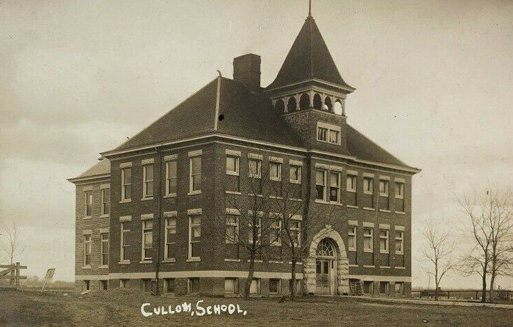 School in Collum, Livingston County, Illinois, United States, 1912