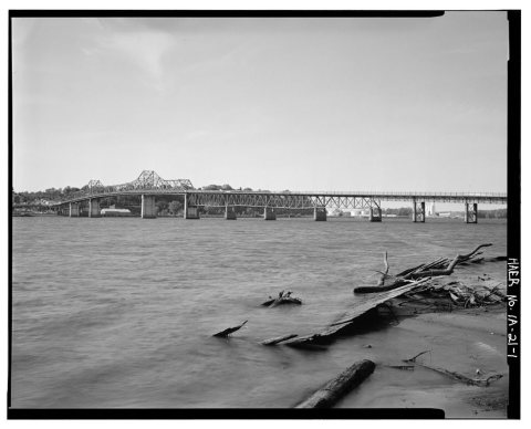 MacArthur Bridge, Spanning Mississippi River on Highway 34 between IA & IL, Burlington, Des Moines County, IA