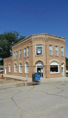 View of the front which is now the Henry Post Office