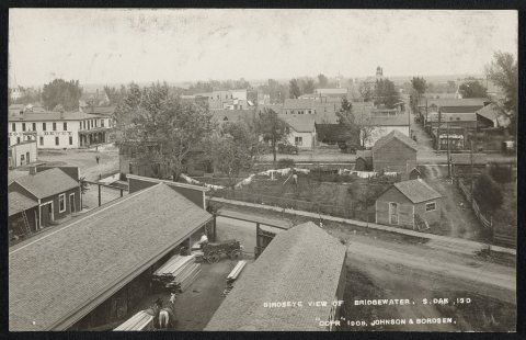 Birdseye view of Bridgewater, S. Dak