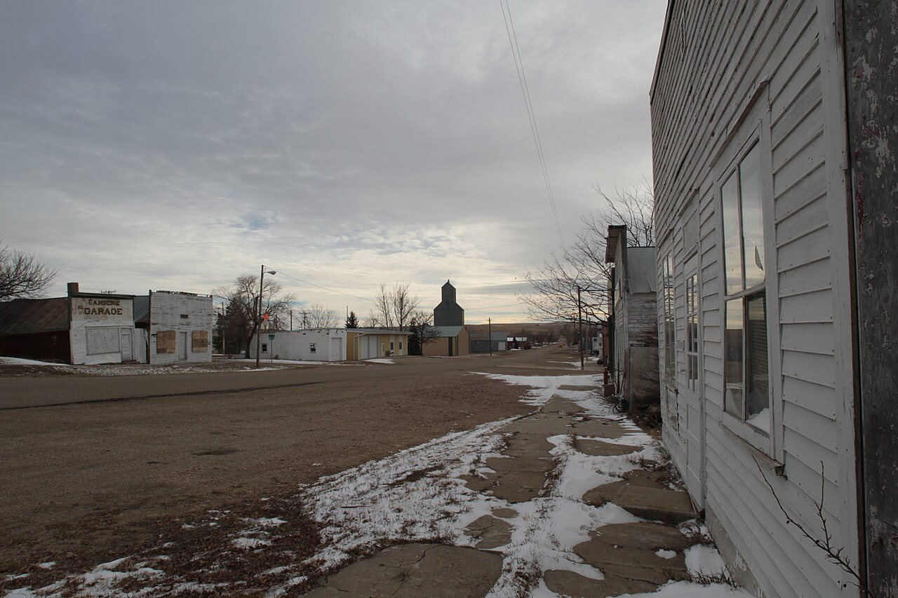 Downtown Vivian South Dakota 12-01-2010