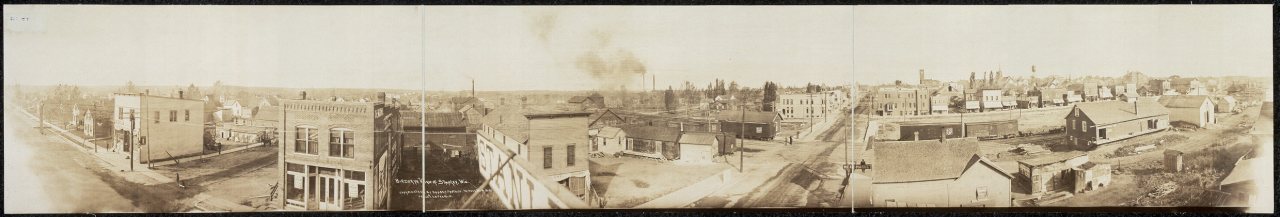 Birdseye view of Stanley, Wis