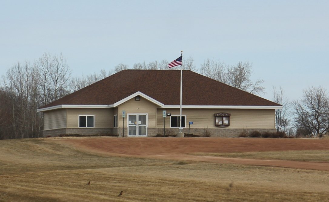 Day Wisconsin Town hall by Rozellville
