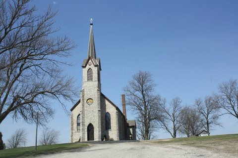 St Martin Catholic Church Charlestown Wisconsin April 2013