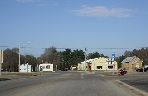 Brockway Wisconsin Downtown Looking NW US12