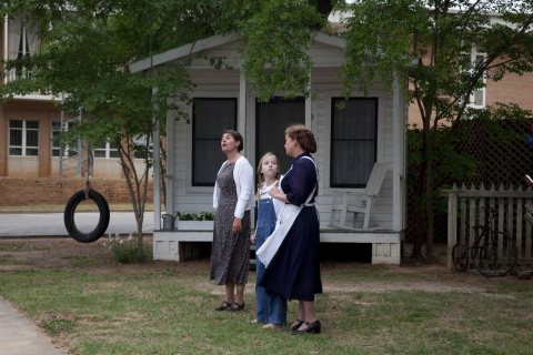A scene from the play "To Kill A Mockingbird," performed in