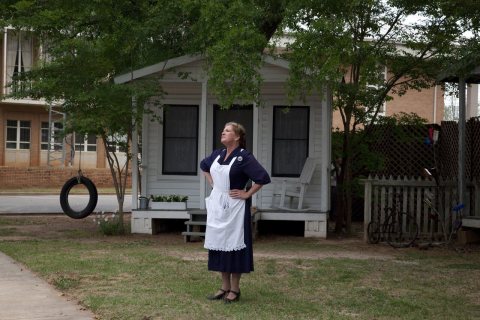 A scene from the play "To Kill A Mockingbird," performed in