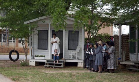 A scene from the play "To Kill A Mockingbird," performed in