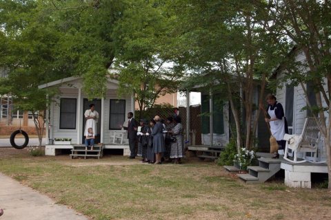 A scene from the play "To Kill A Mockingbird," performed in