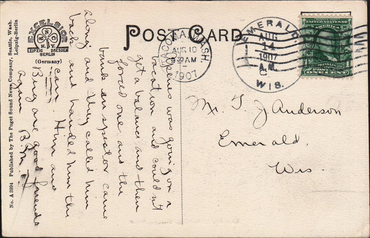 1907 Postcard back ANDERSON10