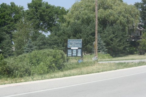 Highland Park Wisconsin Sign