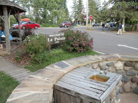 Town entry off of ferry