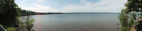 Panoramic view of beach