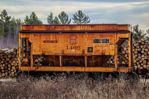 DM&IR Ballast Car