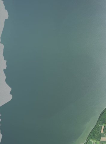 Aerial view of part of western Gardner in Door County, Wisconsin 2020