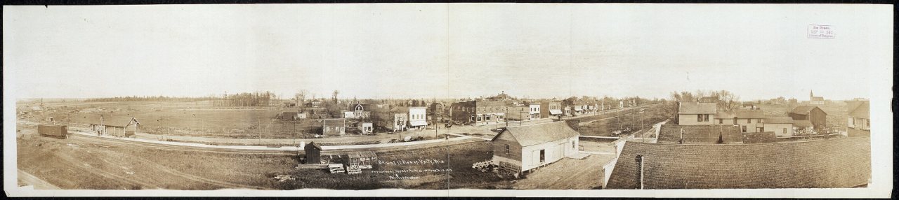 Brids [sic] eye view of Unity, Wis