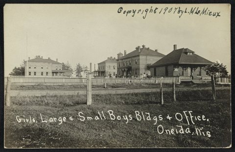 Girls, large & small boys bldgs [buildings] & office