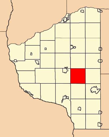 MapHighlightingTownOfEllenboroGrantCtWI
