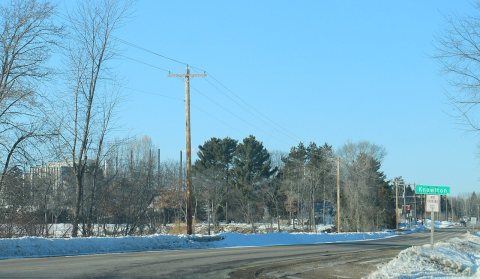 Knowlton Wisconsin CDP sign County DB