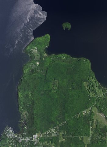 Peninsula State Park, Horseshoe Island, and Fish Creek, town of Gibraltar, Door County, Wisconsin 2020