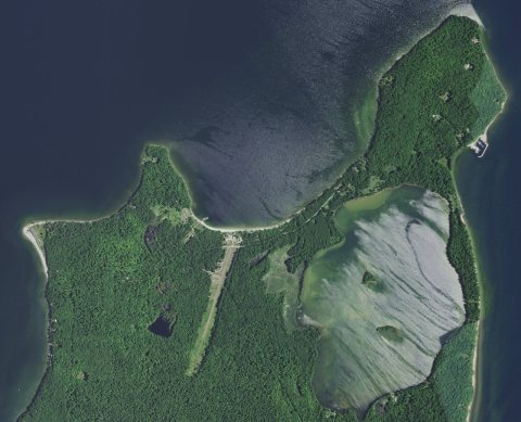 Northern Chambers Island, town of Gibraltar, Door County, Wisconsin 2020 (cropped)