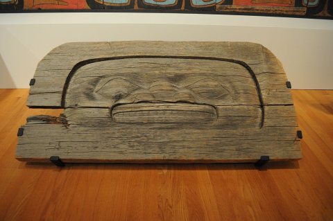 Whale house plank fragment