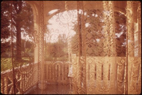 PORCH OF WILLIAM WANTLING'S FARM HOUSE IN TOWANDA WANTLING, ONCE A SAN QUENTIN PRISONER, LIVES HERE WITH HIS WIFE AND..…