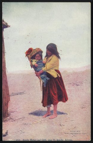 Apache Mother and Child, near Ft. Apache, Arizona