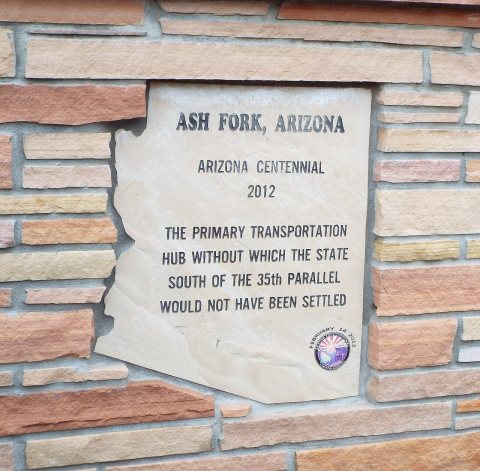 Ash Fork-Ash Fork Centennial Marker