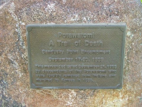 Catlin Illinois Trail of Death marker