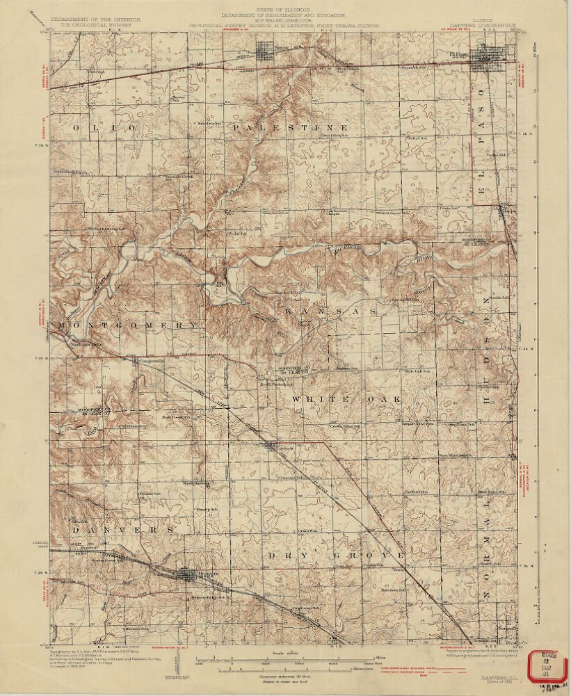 Illinois, Danvers quadrangle