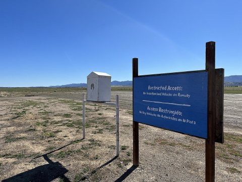 New Cuyama California Airport Main Runway