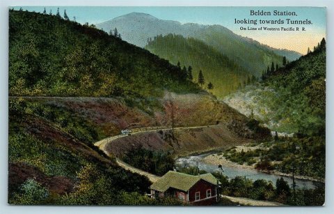 Belden station 1915 postcard