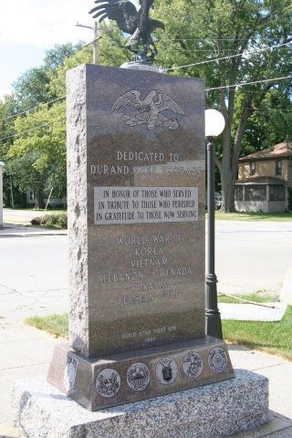 Durand, IL Veteran's Monument 01
