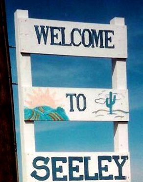 Seeley ca welcome sign