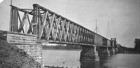 Meredosia Bridge, Meredosia, Illinois (approximately 1879) - DPLA - 3c7a7f7b4f9602977850f680d68d87bb