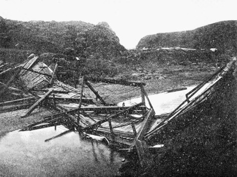 PSM V69 D296 Earthquake rift under the alder creek bridge in mendocino county