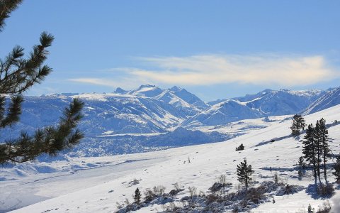 Swall BishopPass view snow