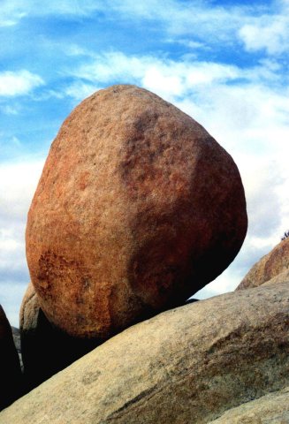 Boulder In The Desert Outside San Diego