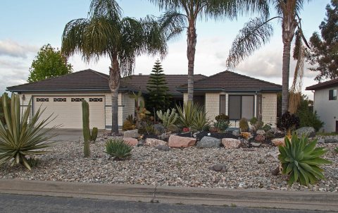 Xeriscaped house 1