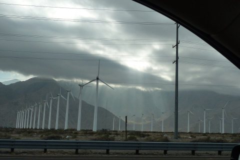 Near Desert Hot Springs, CA, Light in the Canyon, 2009