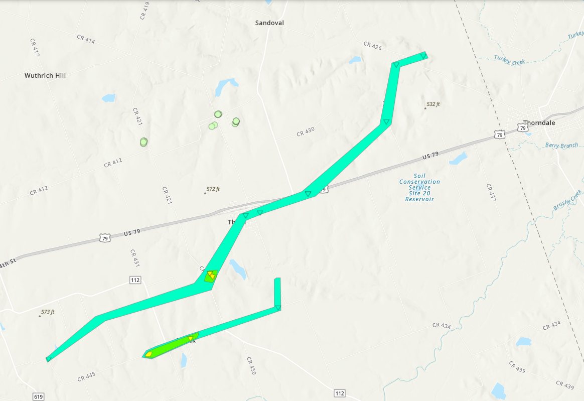 February 20 tornado track